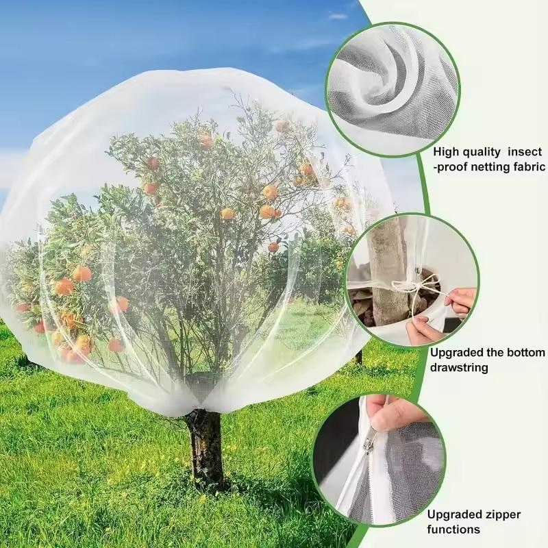 Garden Netting Cover - ● Büyük Meyve Ağacı Örtüsü, Fermuarlı