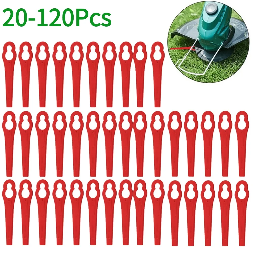 Gardening Tools Grass Cutter - 20/60/100/120 adet Strimmer bıçakları plastik L83