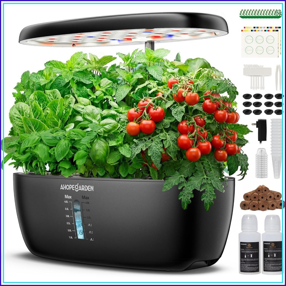 Led Grow Light - 12 Bölmeli LED Büyütme Işıklı Hidroponik