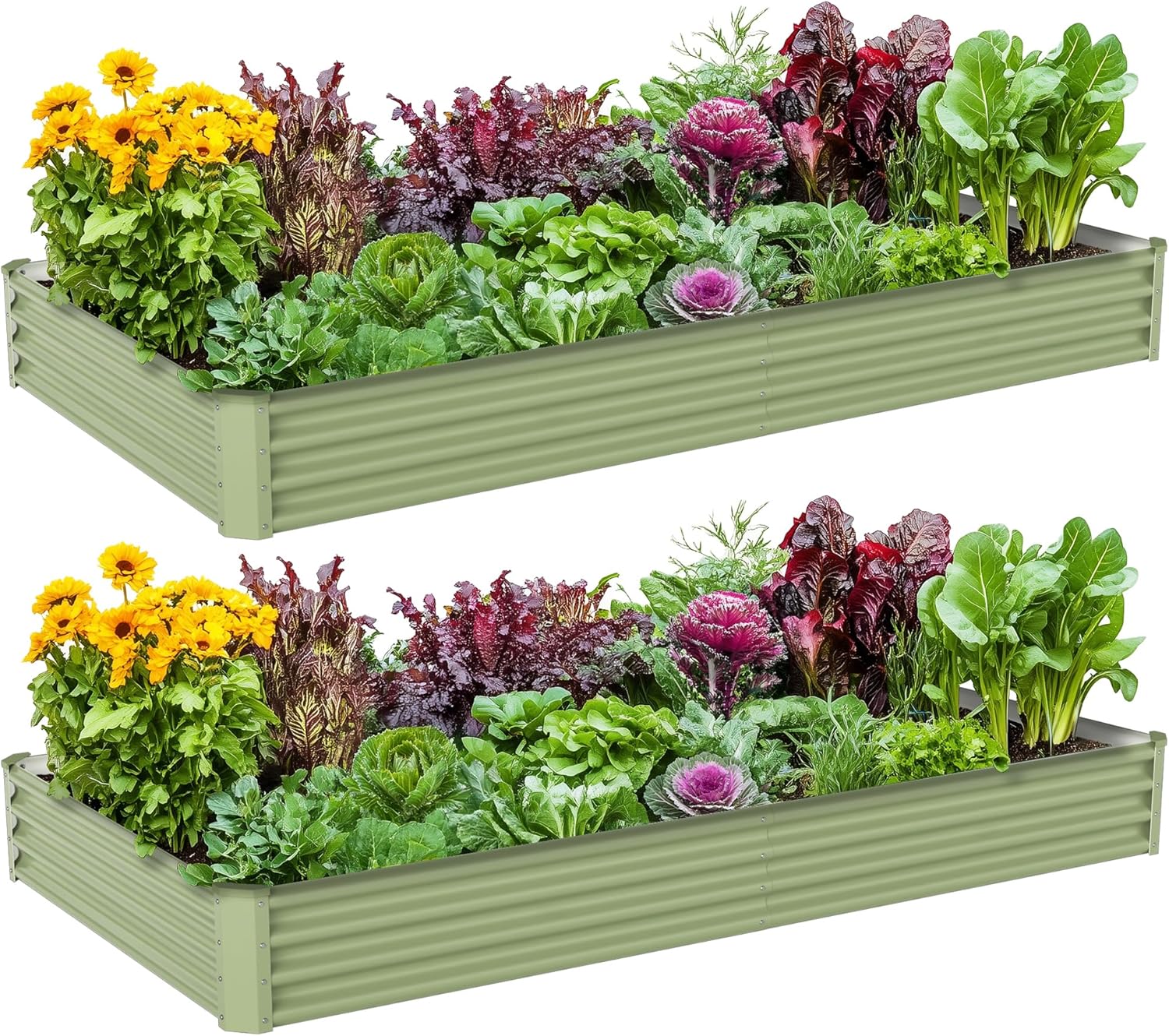 Raised Bed Planter Box - Açık Hava Sebze Bahçesi Metal Yükseltilmiş