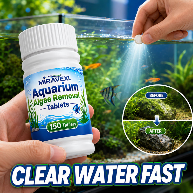Aquaponics Fish Tank - MIRAVEXL 150 Akvaryum Yosun Giderici Tabletler,