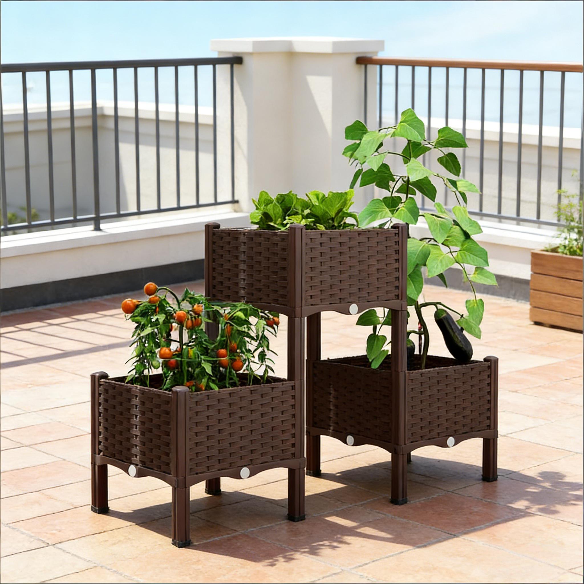 Raised Bed Planter Box - Yükseltilmiş Saksı Kutuları, Yükseltilmiş Bahçe Yatağı