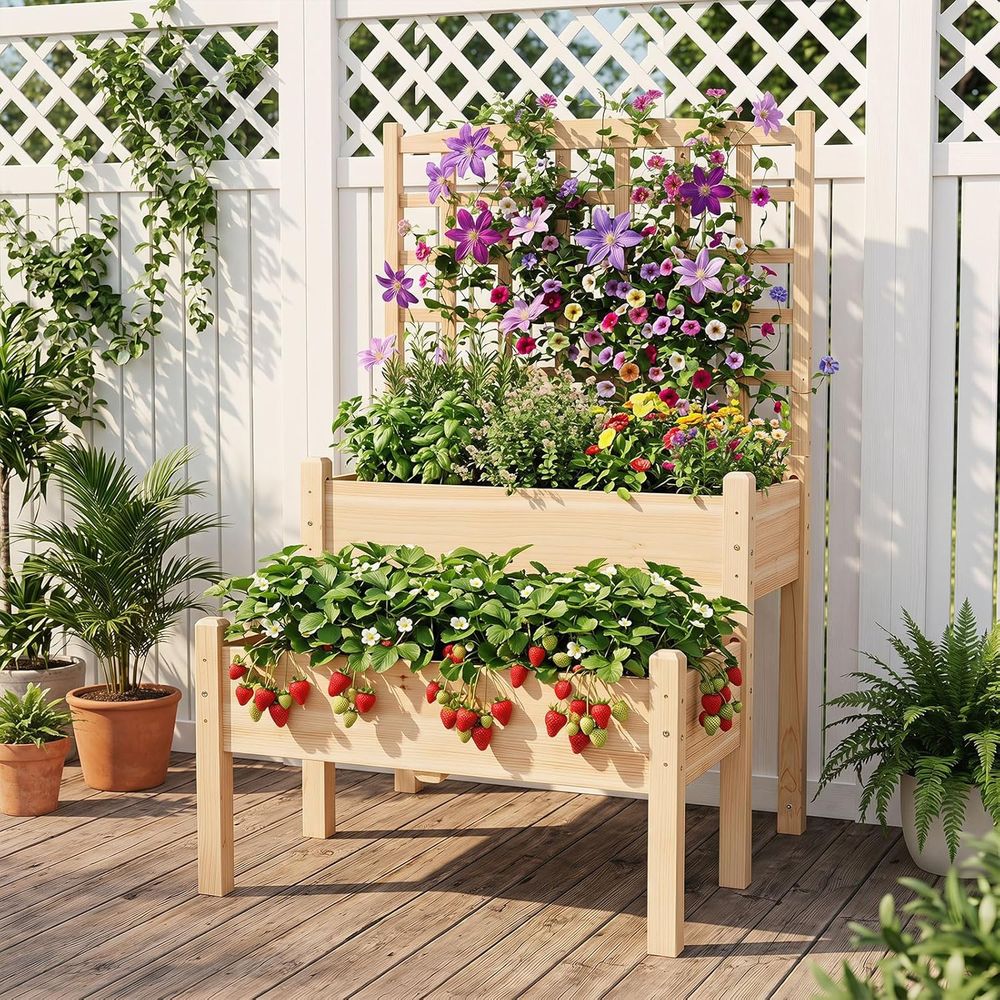 Çerçeveli Yükseltilmiş Bahçe Y - Raised Bed Planter Box incelemesi ve fiyatı