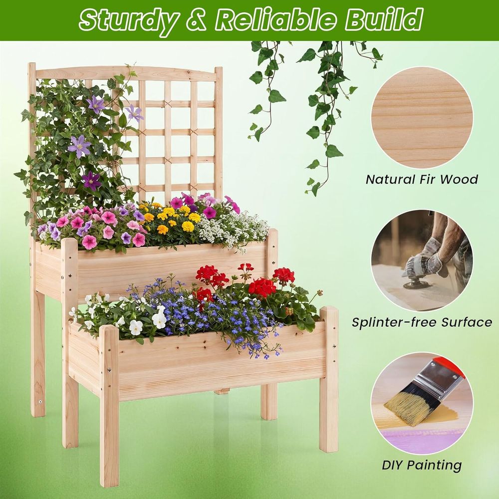 Çerçeveli Yükseltilmiş Bahçe Y - Raised Bed Planter Box incelemesi ve fiyatı