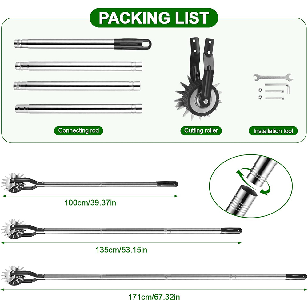 67 İnç/170 cm Tekerlekli Döner - Gardening Tools Edger incelemesi ve fiyatı