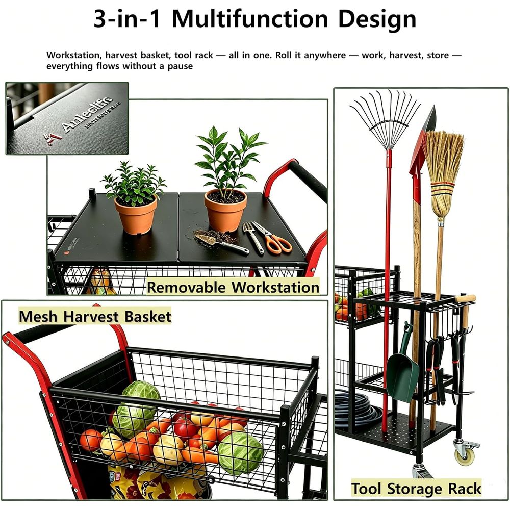 Anleolie 3'ü 1 Arada Bahçe Ara - Gardening Tools Basket incelemesi ve fiyatı