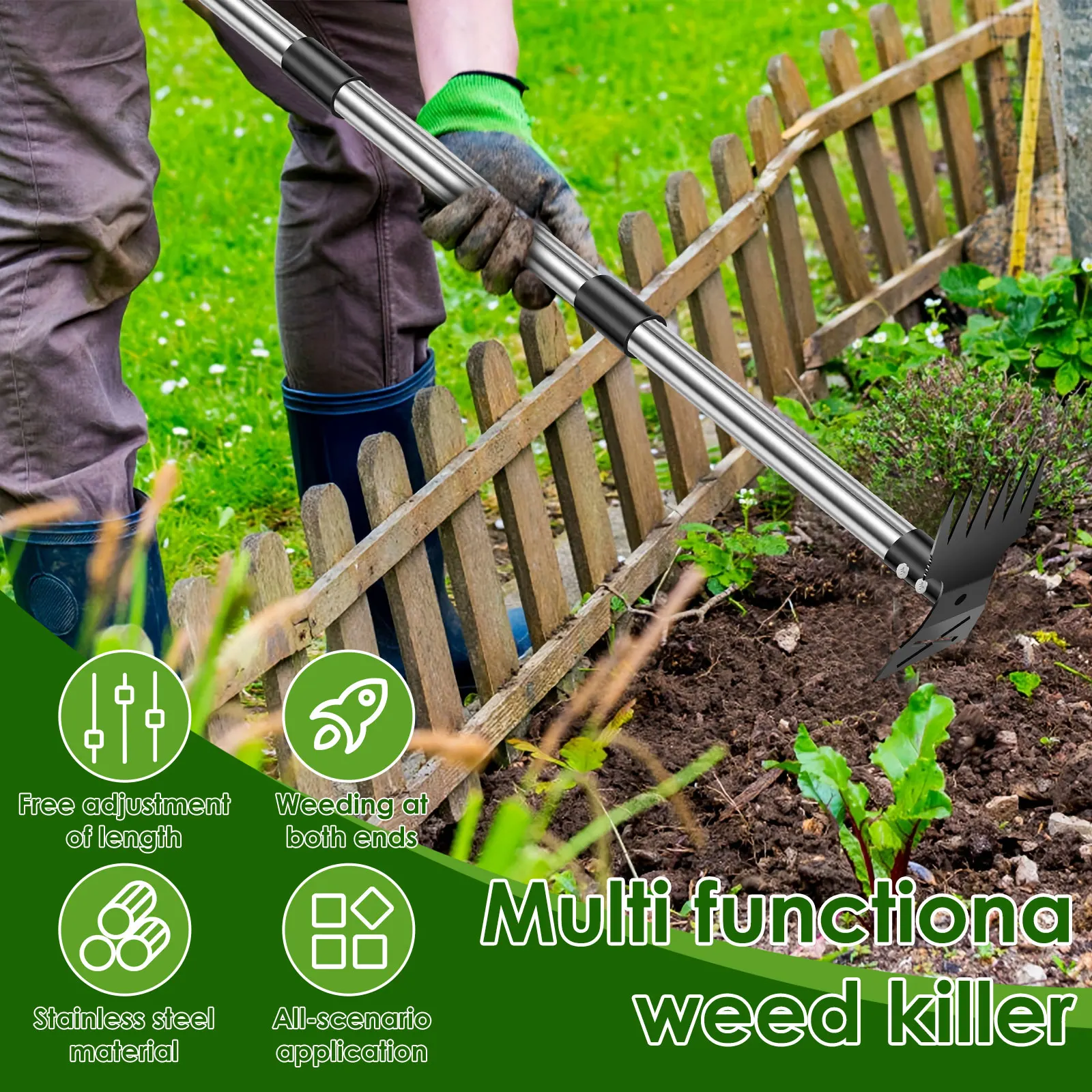 Bahçe Çim Tırmığı Paslanmaz Çe - Weed Puller incelemesi ve fiyatı