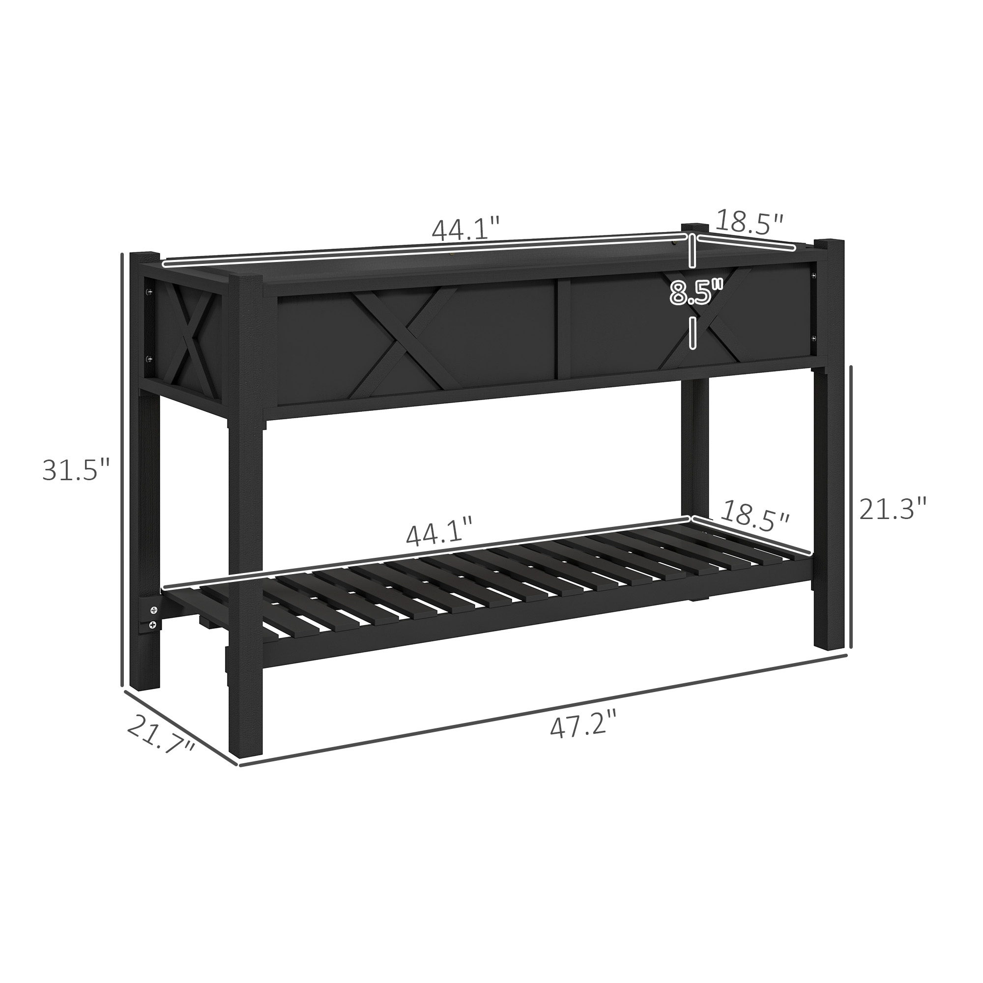 Yükseltilmiş Ahşap Saksı, Yüks - Raised Bed Planter Box incelemesi ve fiyatı