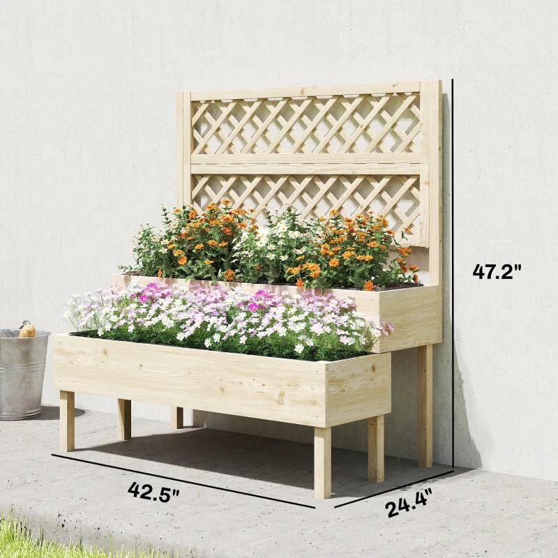 Yükseltilmiş Veranda Saksı Kut - Raised Bed Planter Box incelemesi ve fiyatı