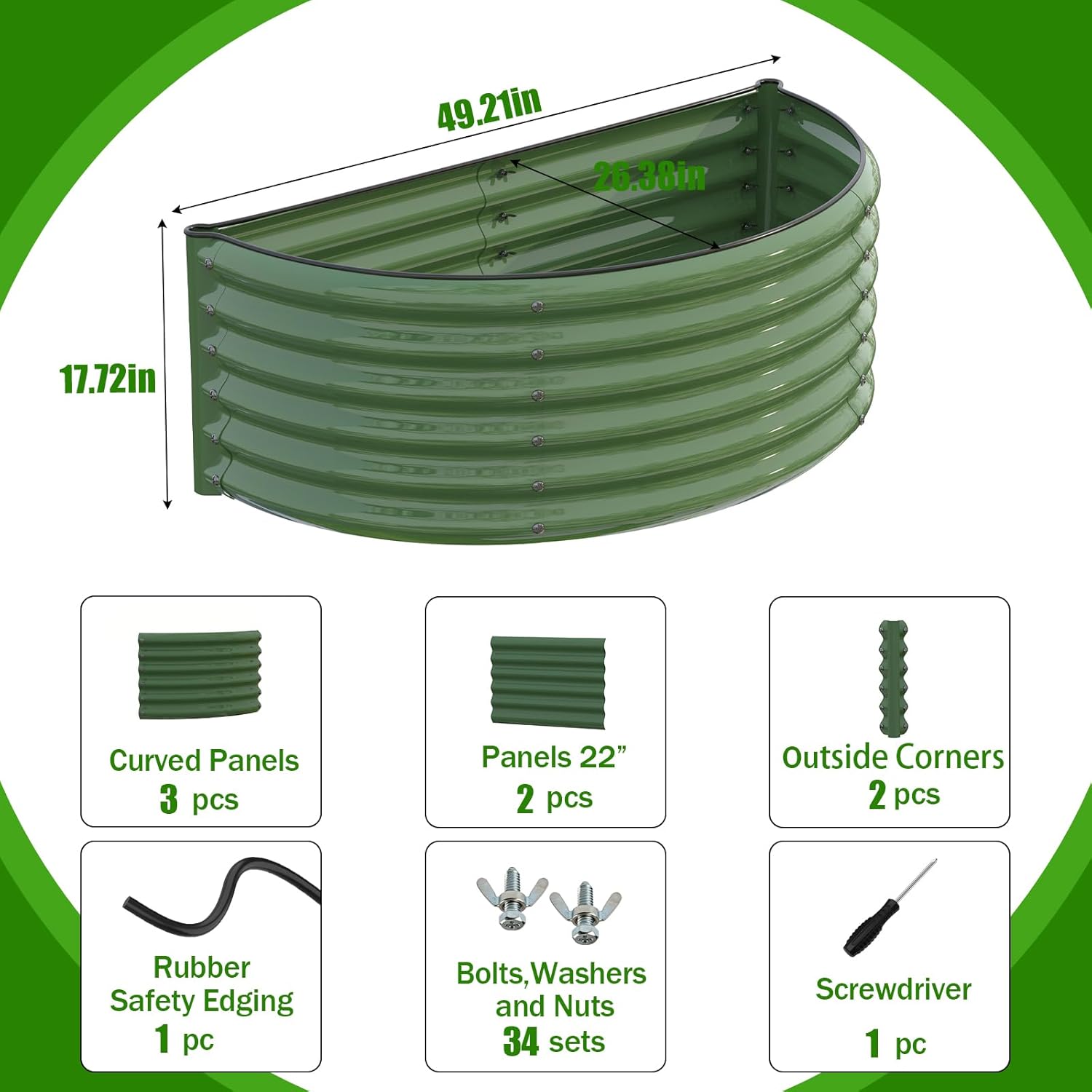 Galvanizli Yükseltilmiş Bahçe  - Raised Bed Planter Box incelemesi ve fiyatı