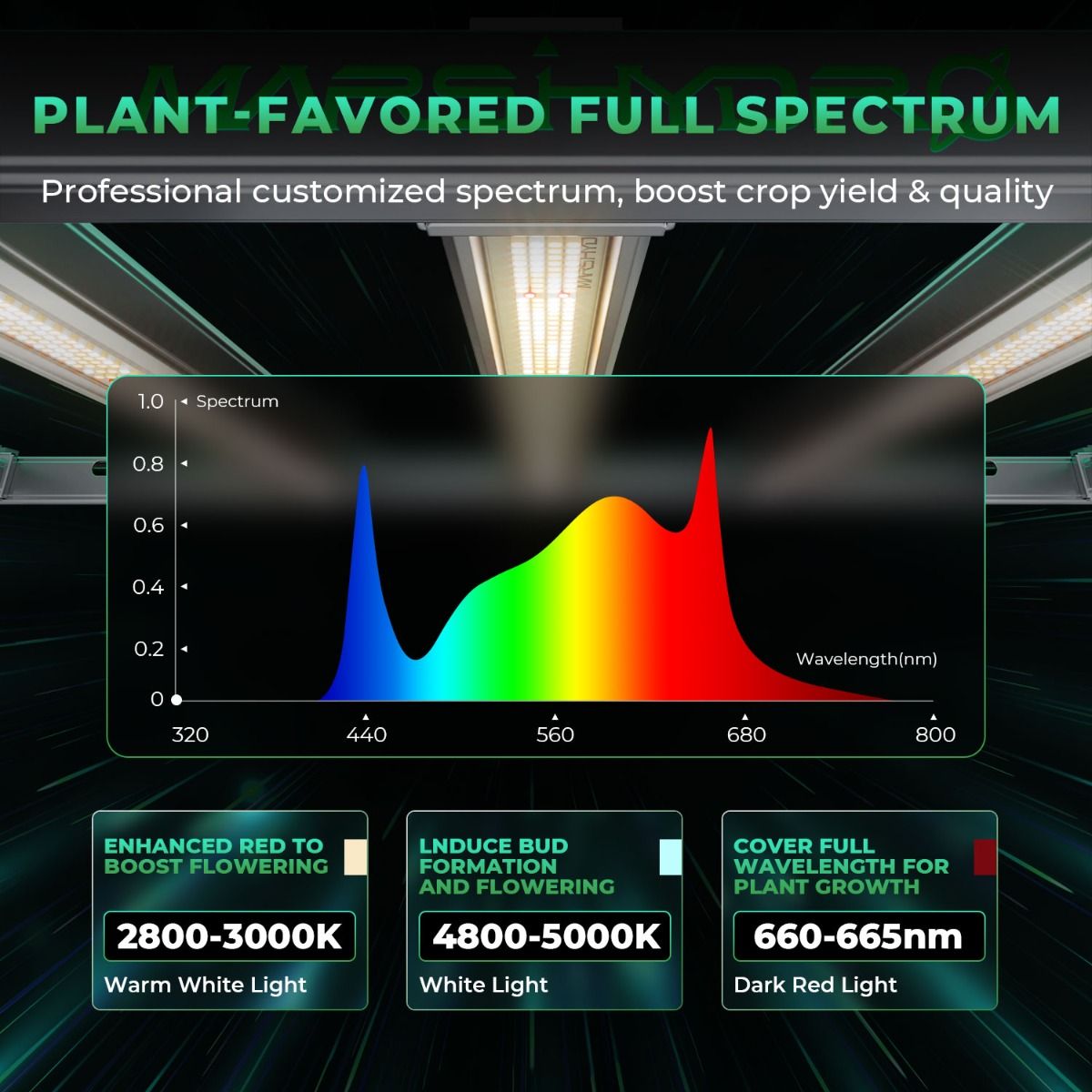 800W Mars Hydro FC-E8000 En İy - Led Grow Light incelemesi ve fiyatı