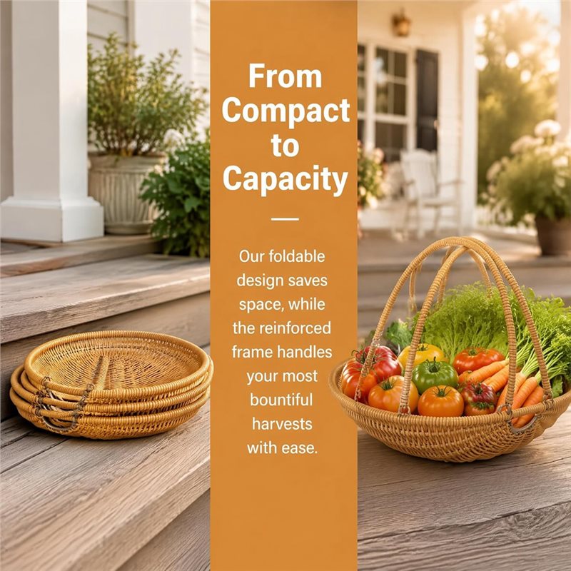 B08B-Hasır Hasat Sepeti, Katla - Gardening Tools Basket incelemesi ve fiyatı
