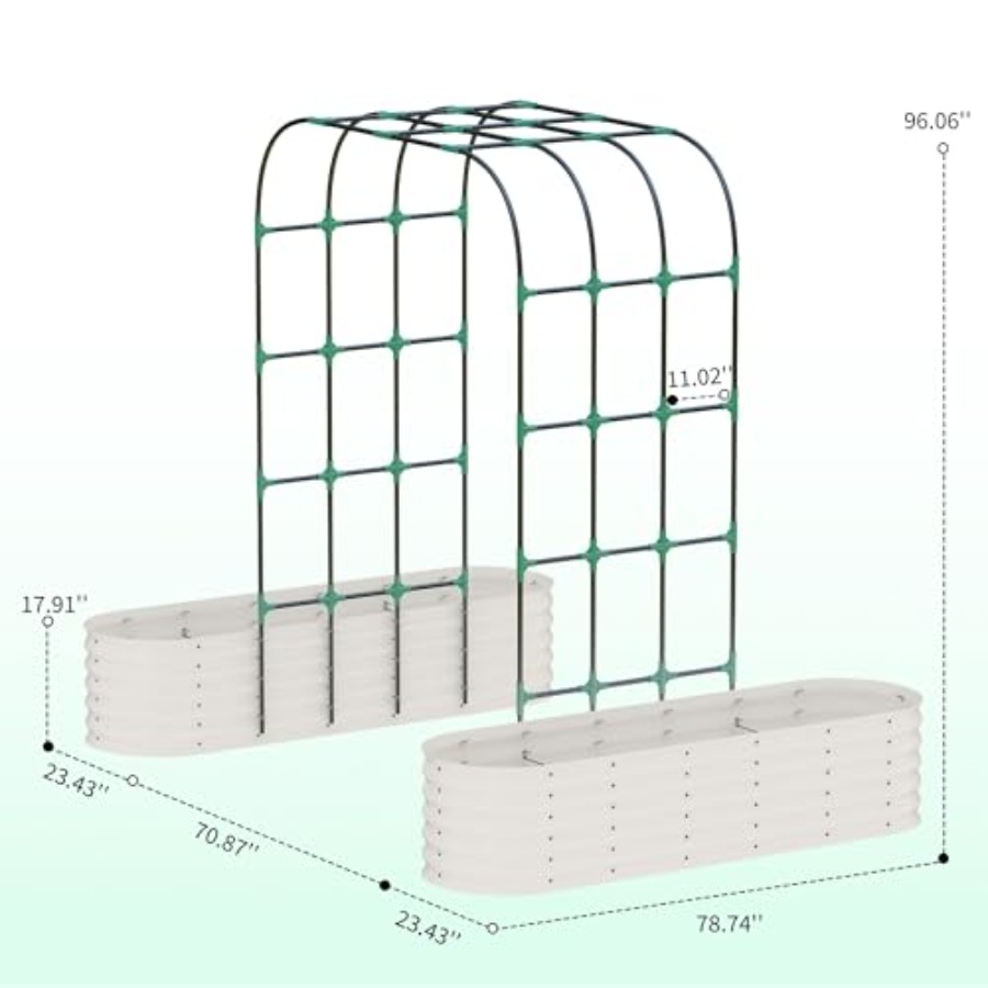96 cm Yüksekliğinde Galvanizli - Raised Bed Planter Box incelemesi ve fiyatı