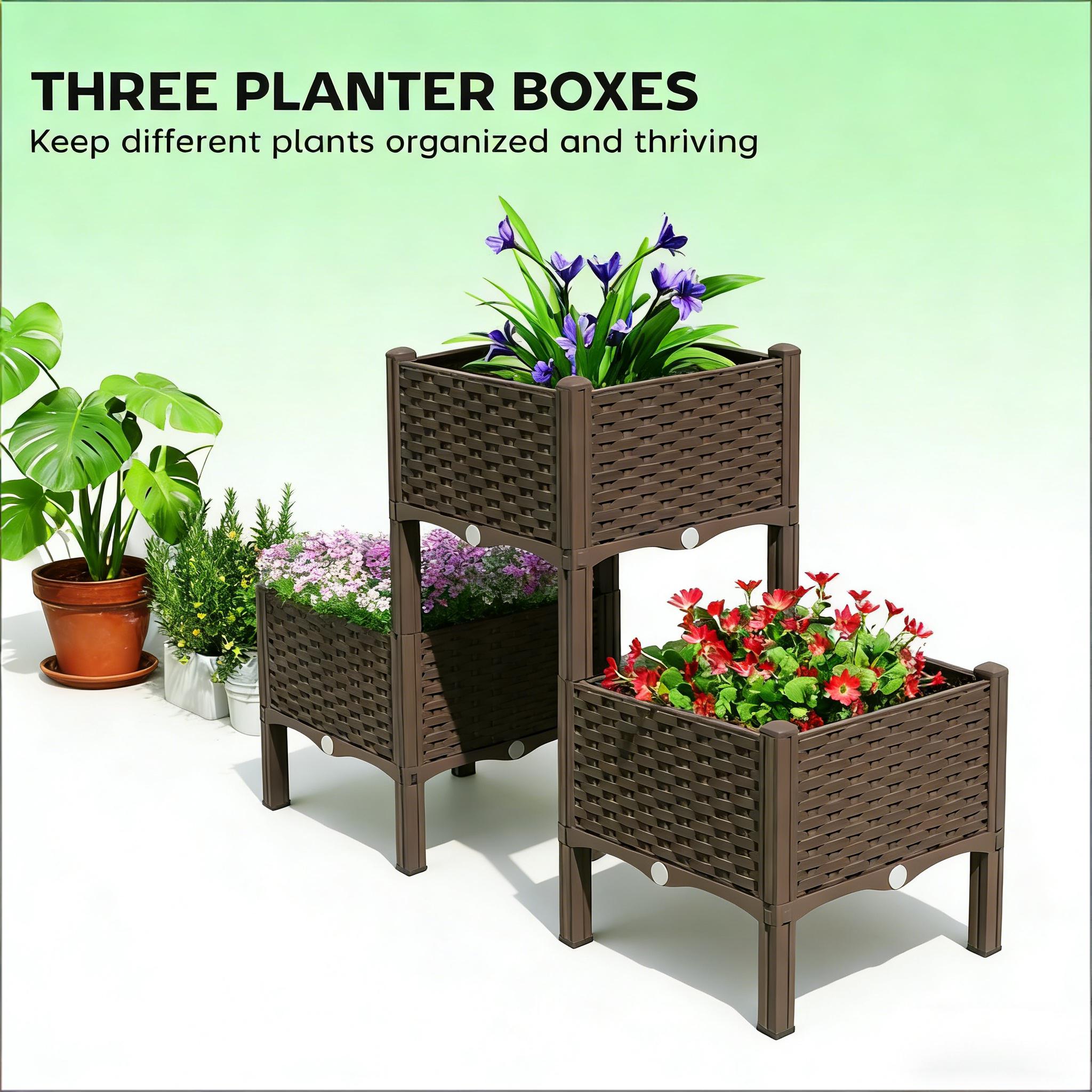 Yükseltilmiş Saksı Kutuları, Y - Raised Bed Planter Box incelemesi ve fiyatı