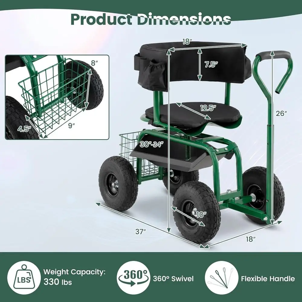 Ayarlanabilir 360 °   Döner Te - Gardening Tools Basket incelemesi ve fiyatı